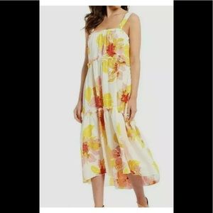 Free People NWT Moonshine Midi Linen Blend Dress